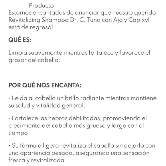 DOCTOR.C.TUNA REVITALIZING SHAMPOO NEW !!!! - Picture 6 of 11